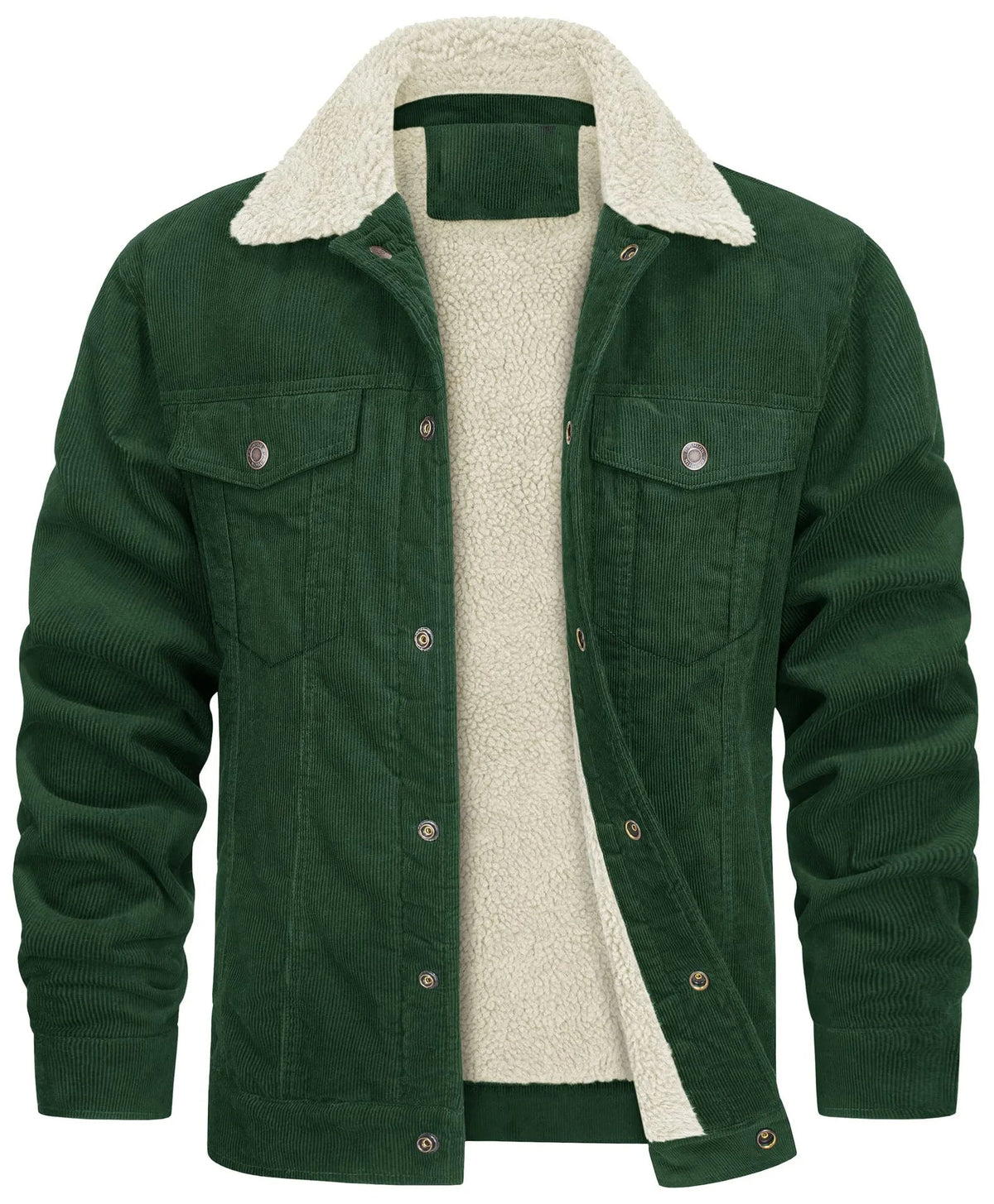 Tom Hollinger | Gefütterte Cordjacke mit Sherpa-Kragen