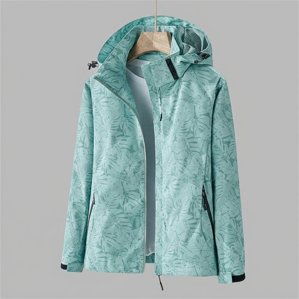 Water- en winddichte jas met capuchon dames- Olda