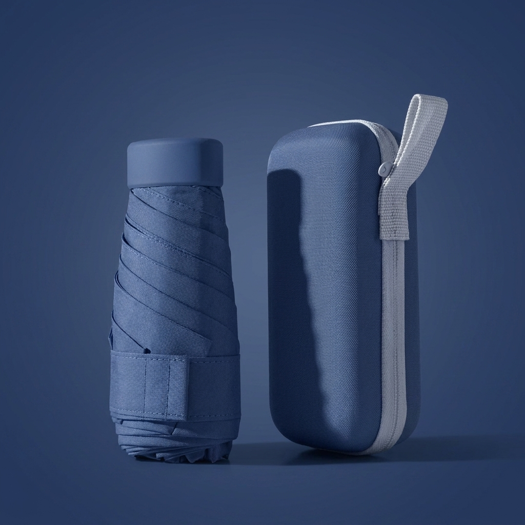 Compact Travel Umbrella And Case