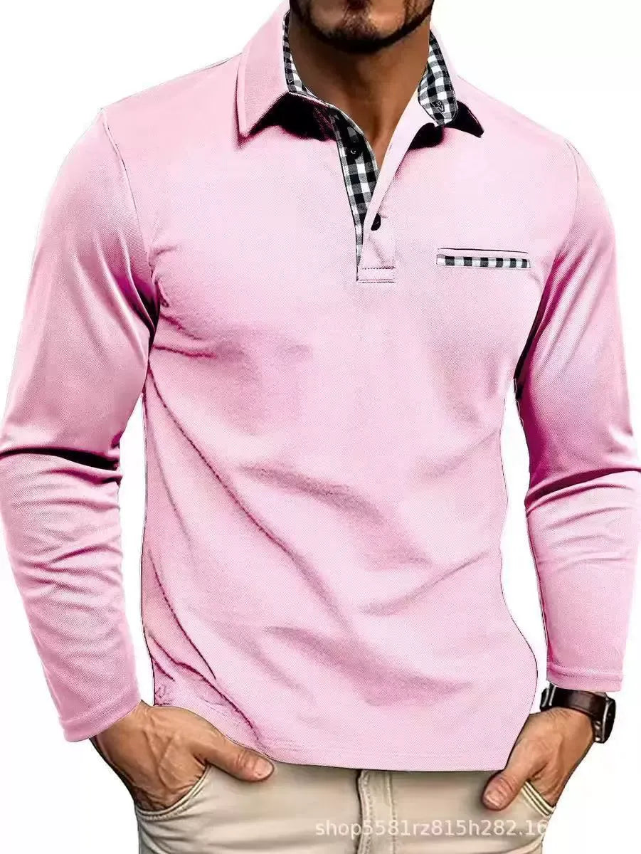 LONG SLEEVE POLO FOR MEN