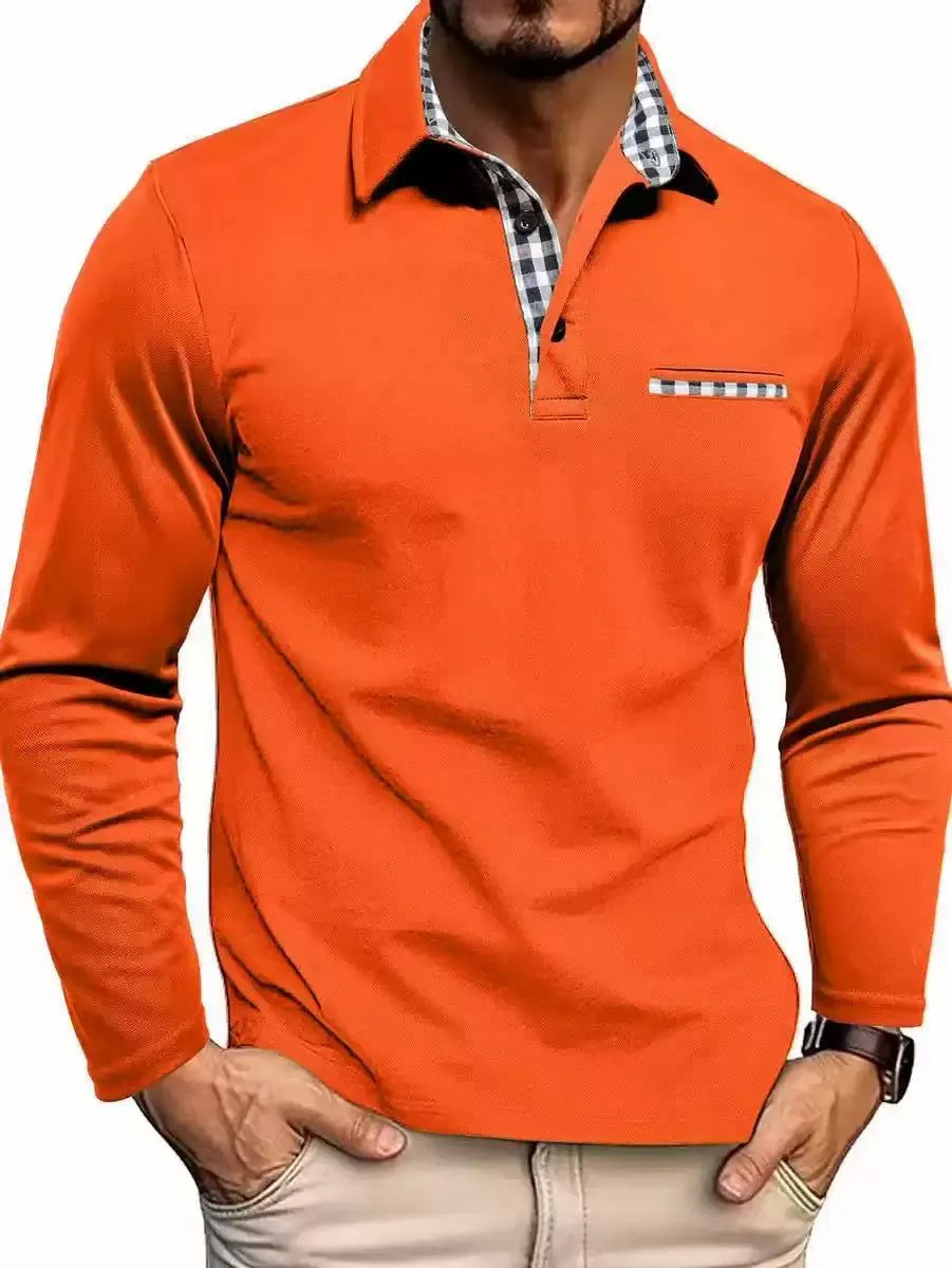 LONG SLEEVE POLO FOR MEN