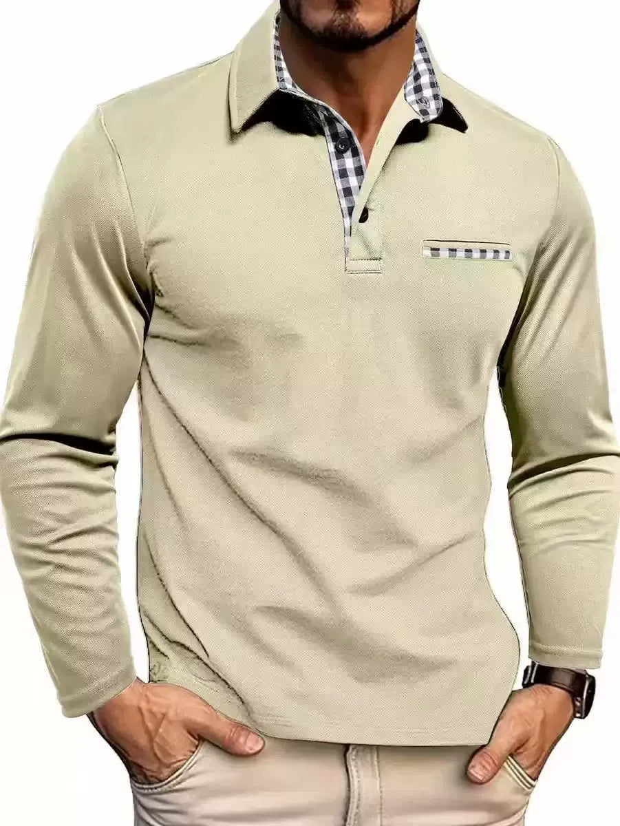 LONG SLEEVE POLO FOR MEN