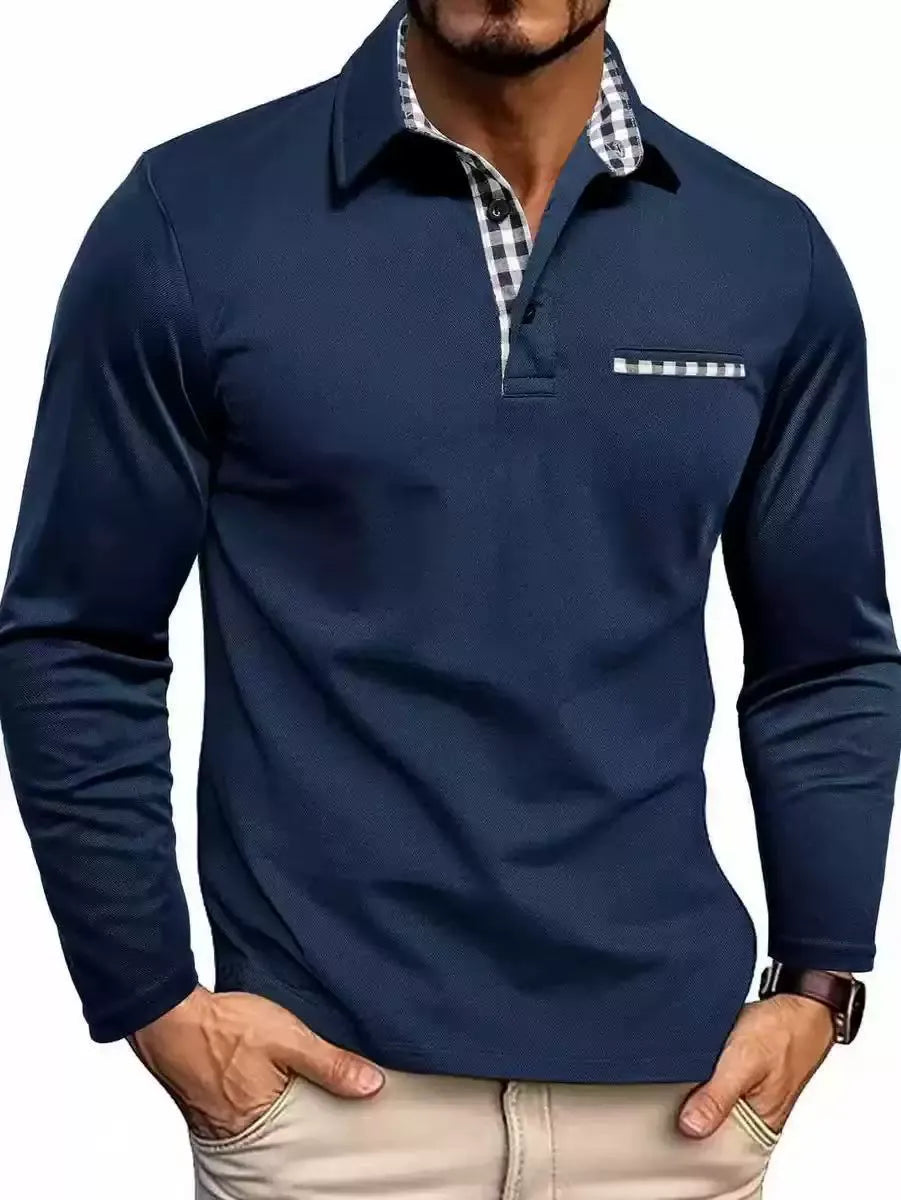 LONG SLEEVE POLO FOR MEN