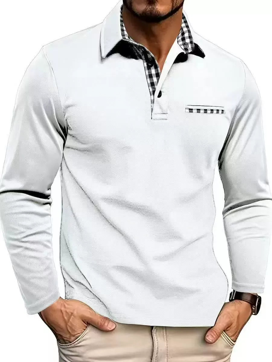 LONG SLEEVE POLO FOR MEN