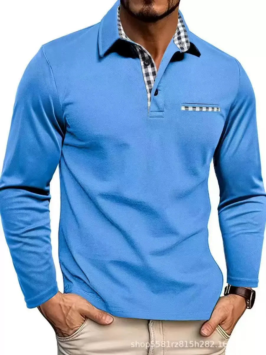 LONG SLEEVE POLO FOR MEN