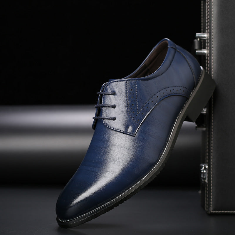 Jelle | Heren chique veterschoenen met brogue-details