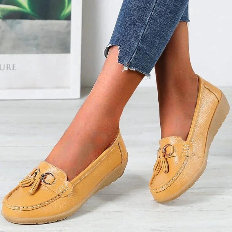 Mocassins Orthopédiques en Cuir pour Femmes