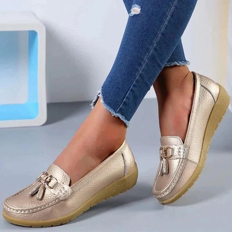 Mocassins Orthopédiques en Cuir pour Femmes