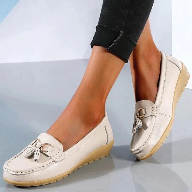 Mocassins Orthopédiques en Cuir pour Femmes