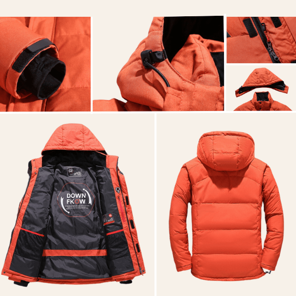 Arctic Wasserdichte Winterjacke mit Kapuze