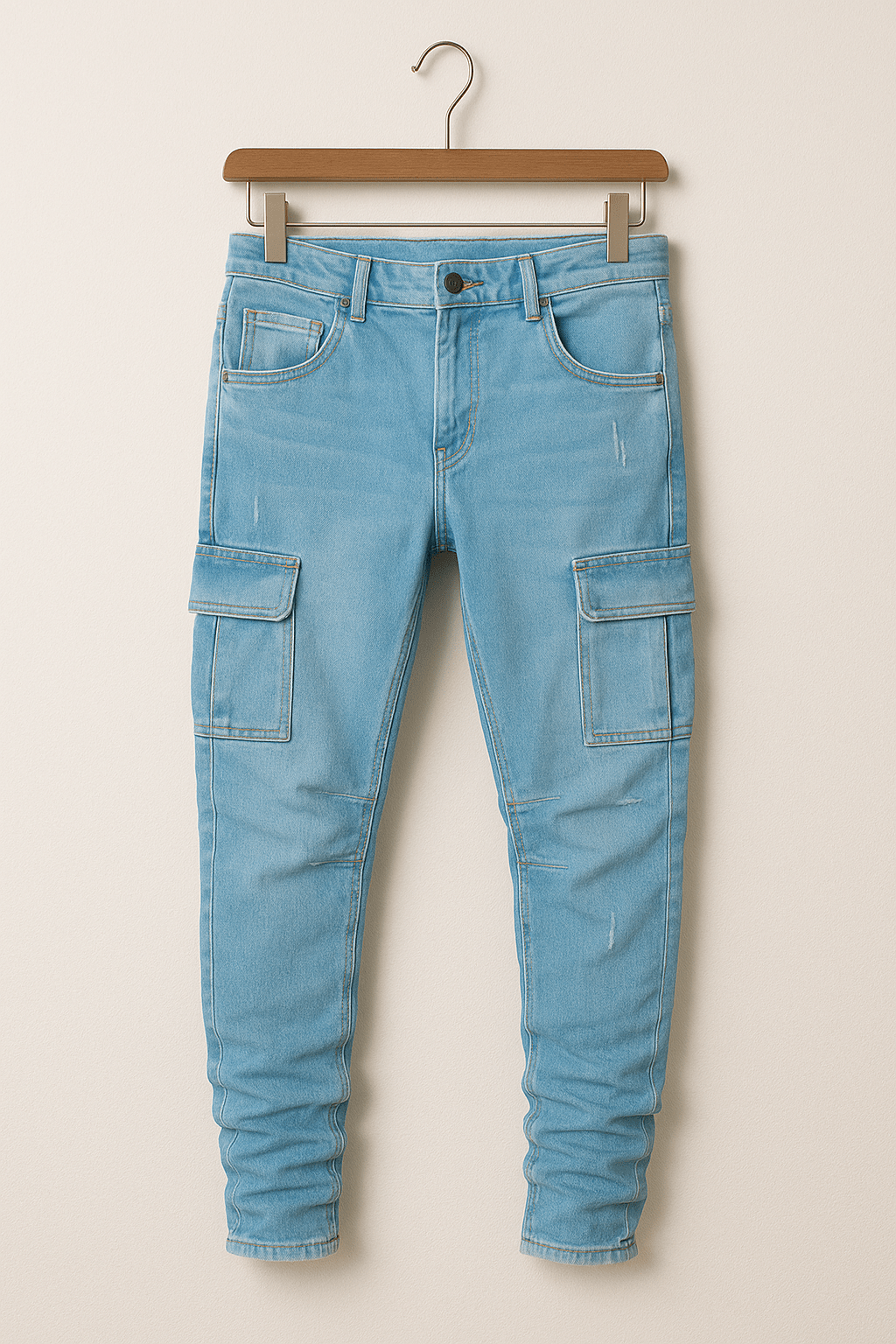 Casper Dehnbare Cargo-Jeans
