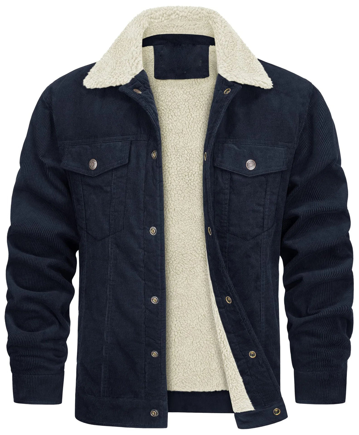 Tom Hollinger | Gefütterte Cordjacke mit Sherpa-Kragen
