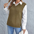 Taryn | Women's V-Neck Sleeveless Sweater Vest