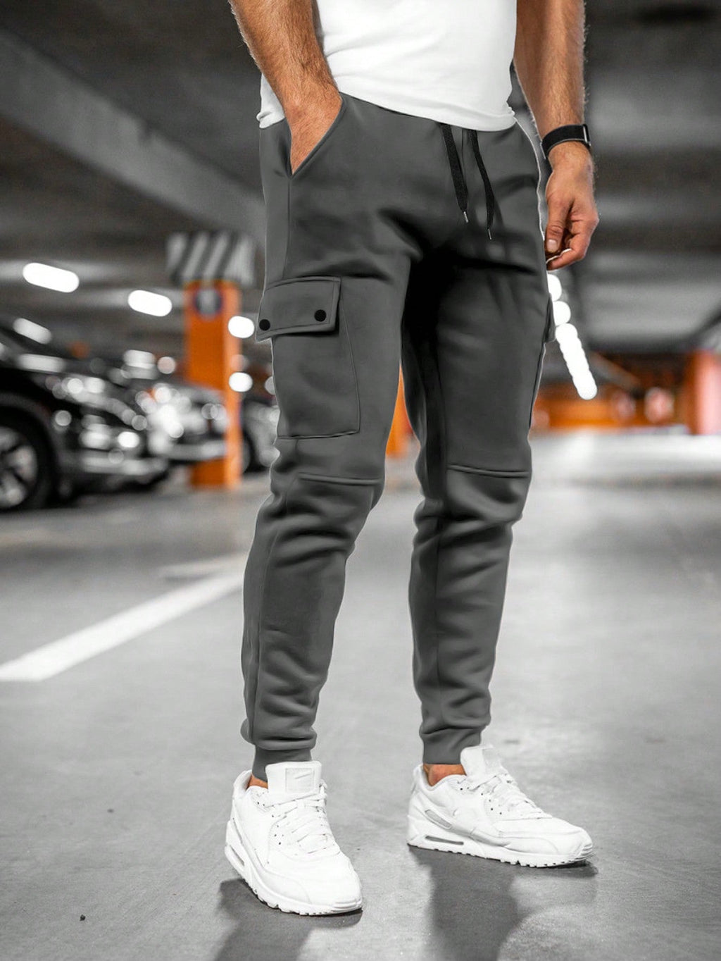 Tom | Heren joggingbroek met draai-omslag zak