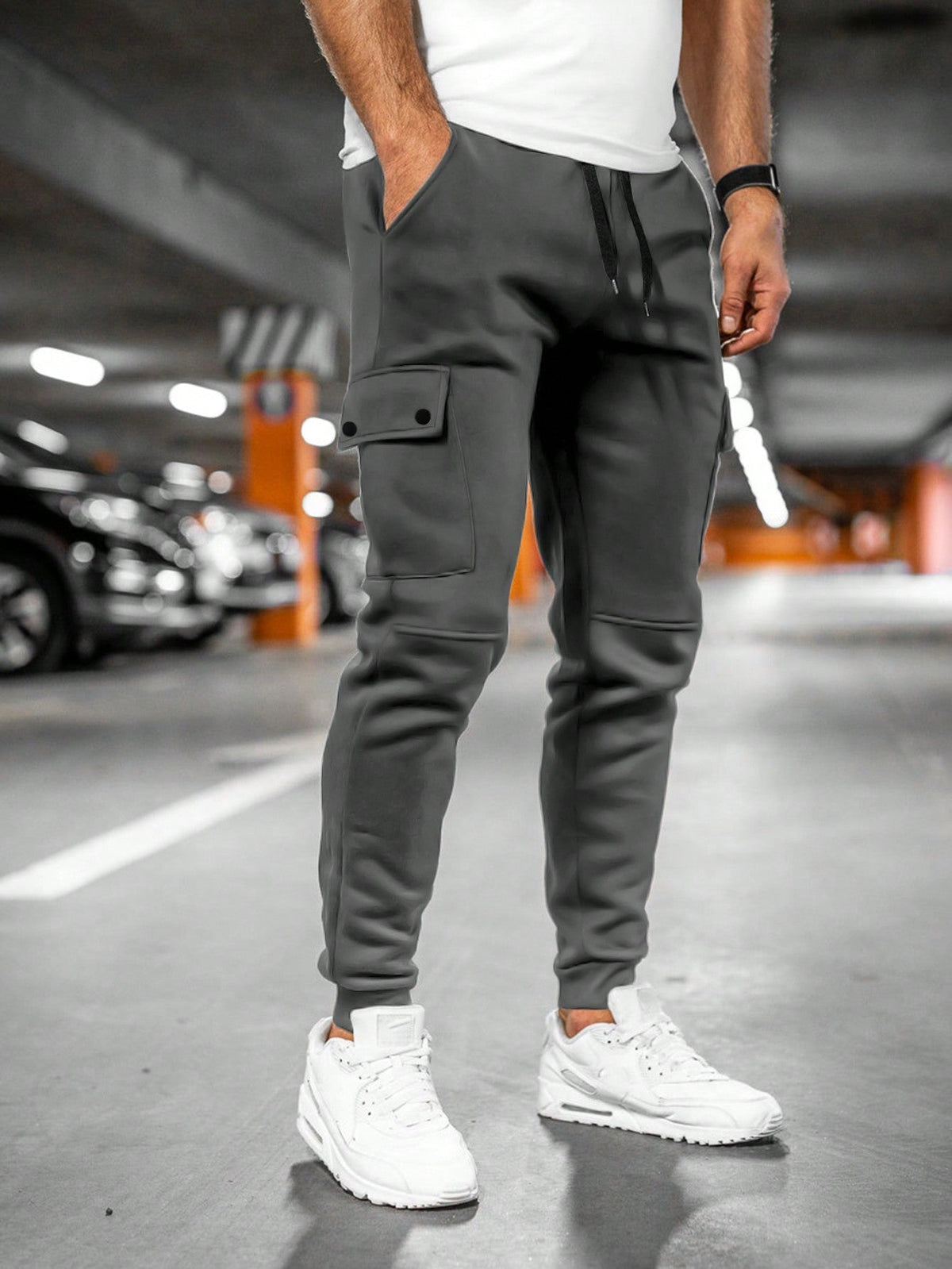 Tom | Heren joggingbroek met draai-omslag zak